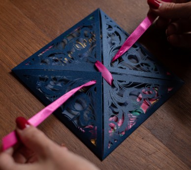 Navy & Pink Bloom